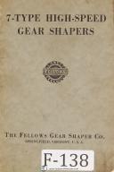Fellows-Fellows 7-Type Gear Shaper Machine Operators Manual Year (1941)-Type 7-01